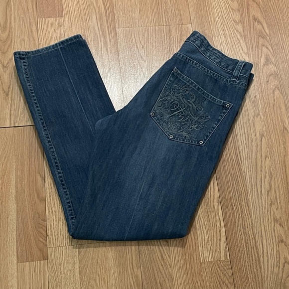 Vintage Not Of This World Jesus Jeans 32 (32x30)  Relaxed Straight Fit Denim Y2K - Picture 1 of 14